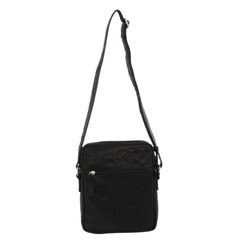 Pierre Cardin Rustic Leather iPad Bag in Black (PC2794)