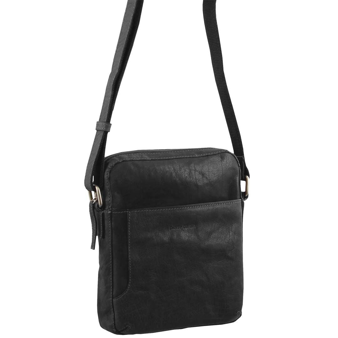 Pierre Cardin Rustic Leather Cross Body/Tablet Bag