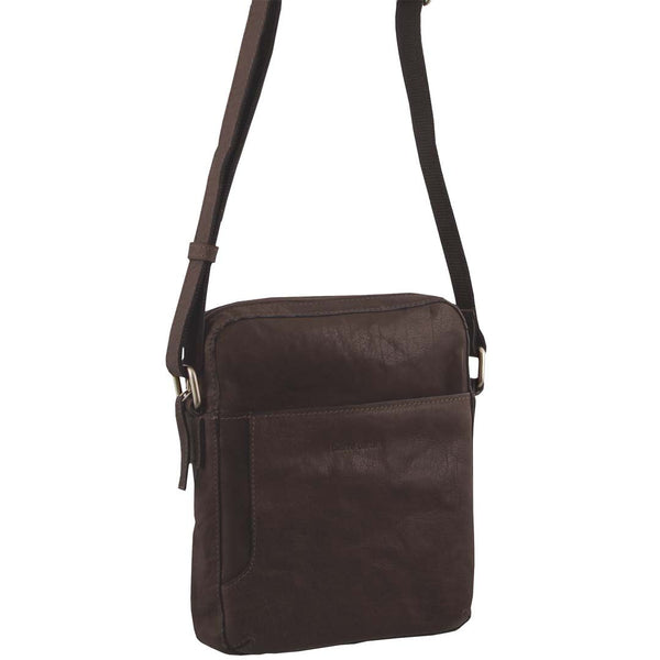 Pierre Cardin Rustic Leather Cross Body/Tablet Bag
