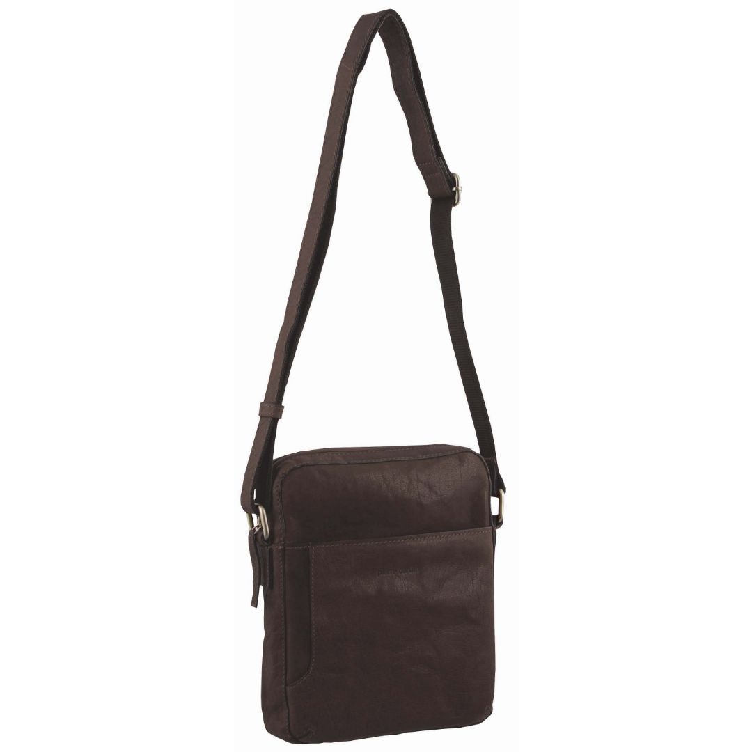 Pierre Cardin Rustic Leather Cross Body/Tablet Bag