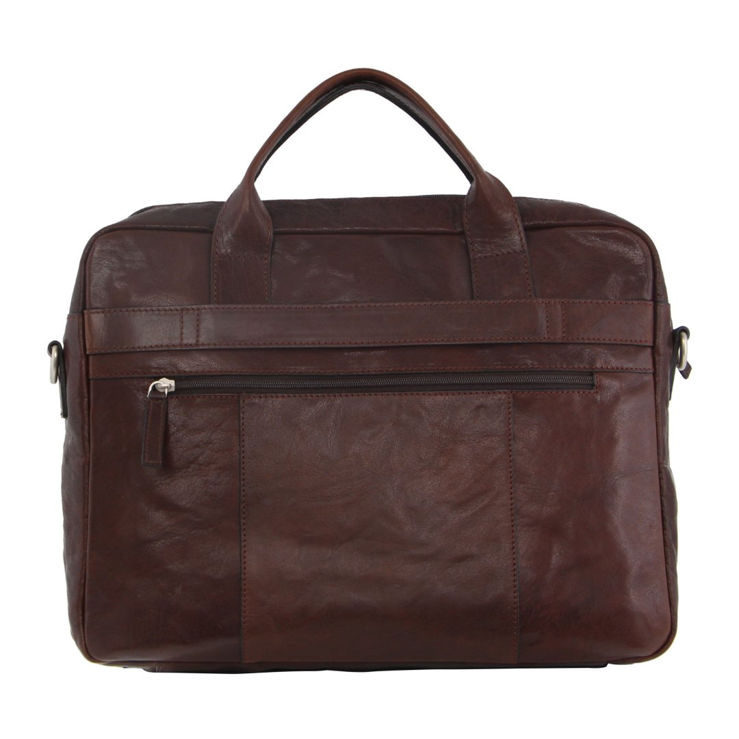 Pierre Cardin Rustic Leather Computer Bag