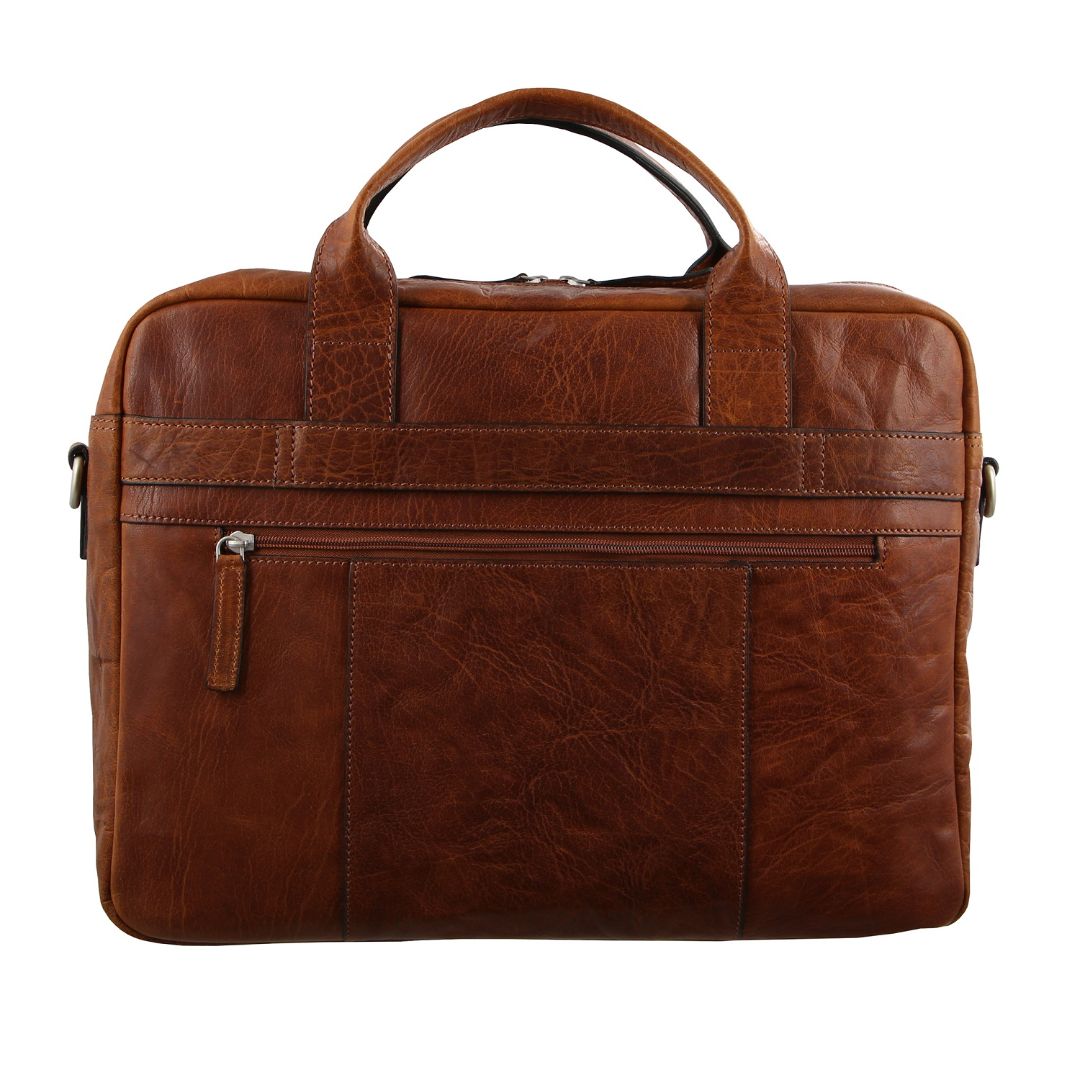 Pierre Cardin Rustic Leather Computer Bag