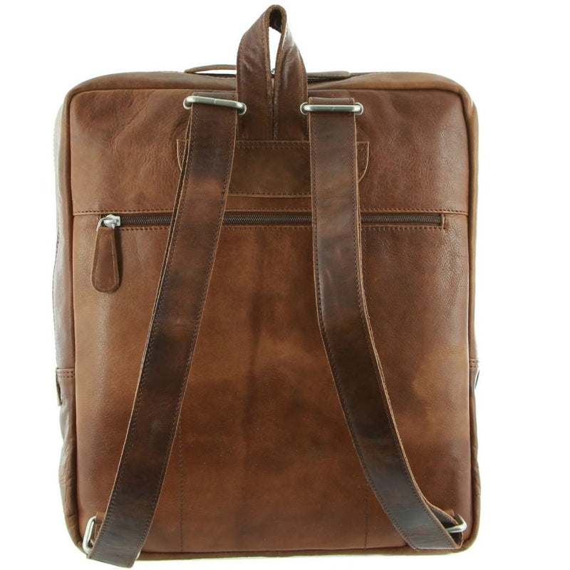 Pierre Cardin Rustic Leather Backpack