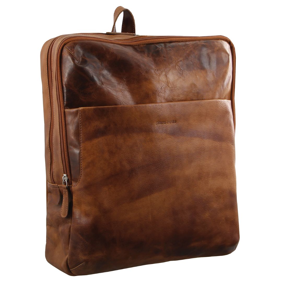 Pierre Cardin Rustic Leather Backpack