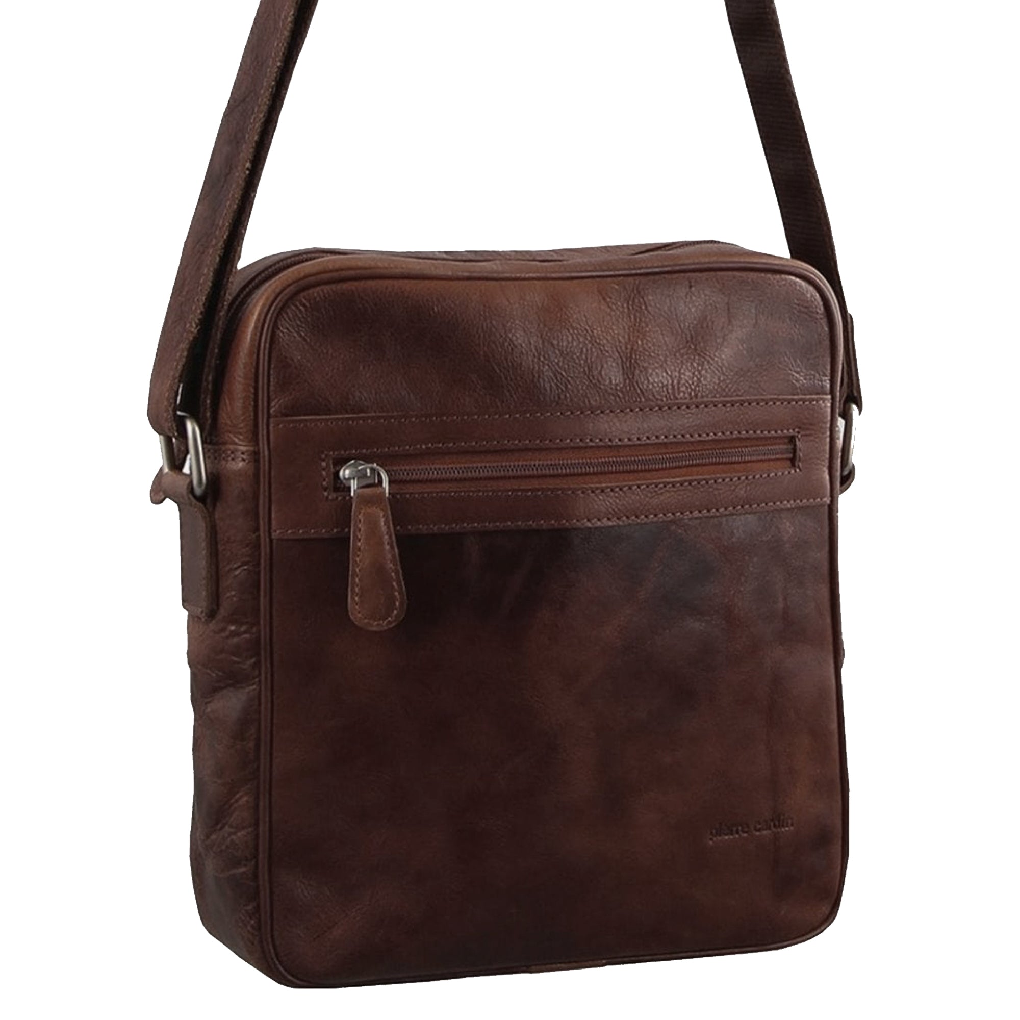 Pierre Cardin Rustic Leather iPad Bag