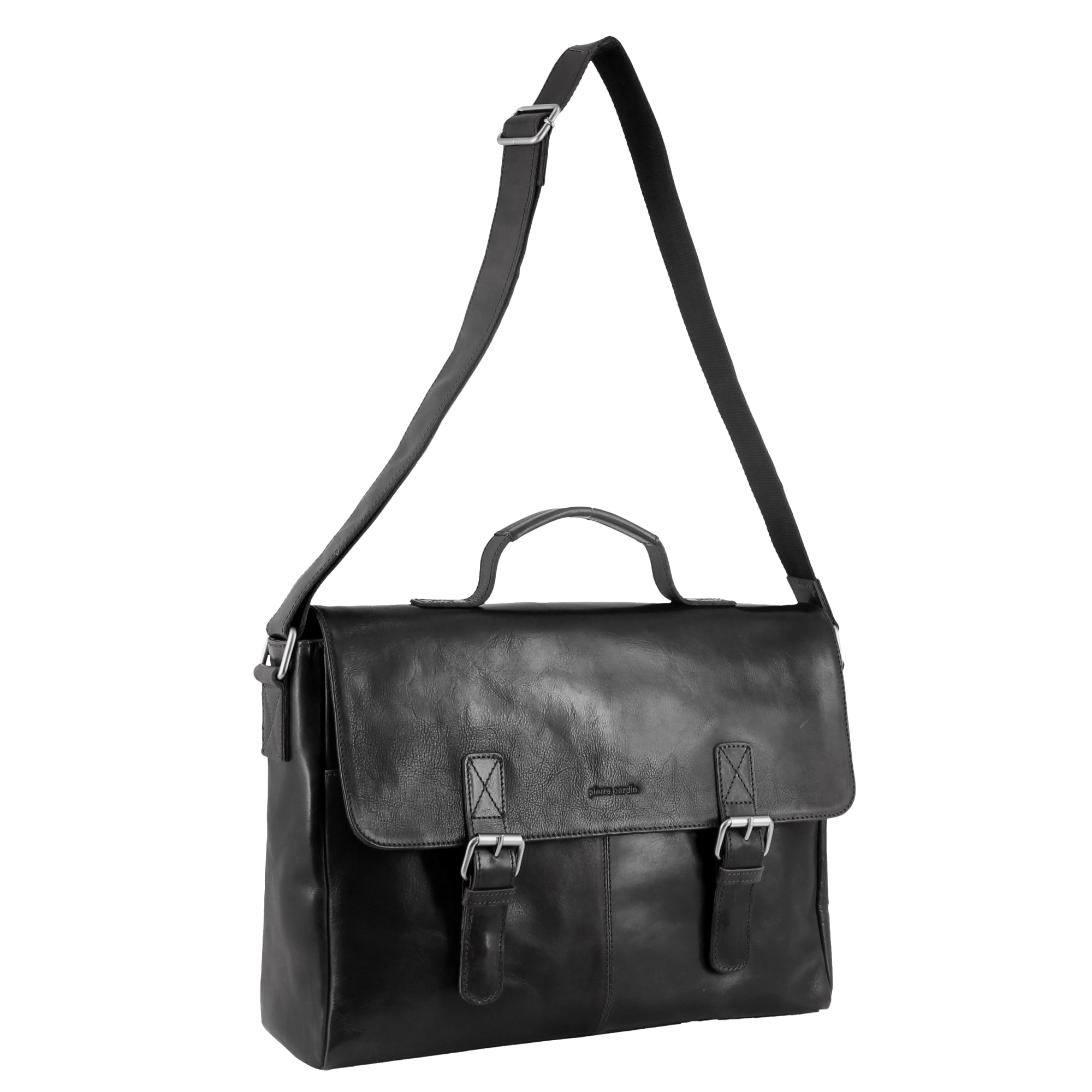 Pierre Cardin Rustic Leather Computer Bag