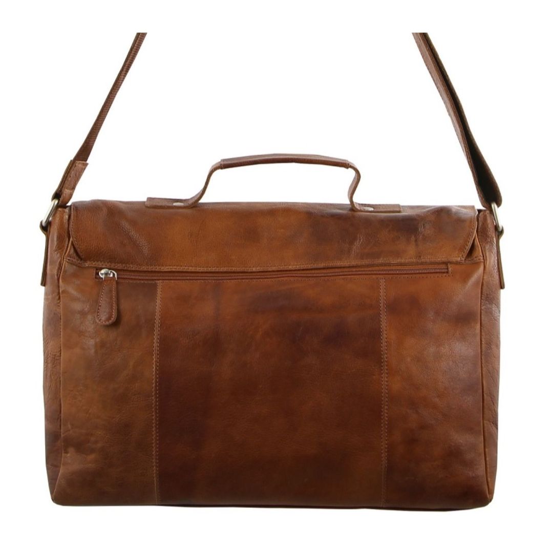 Pierre Cardin Rustic Leather Computer Bag