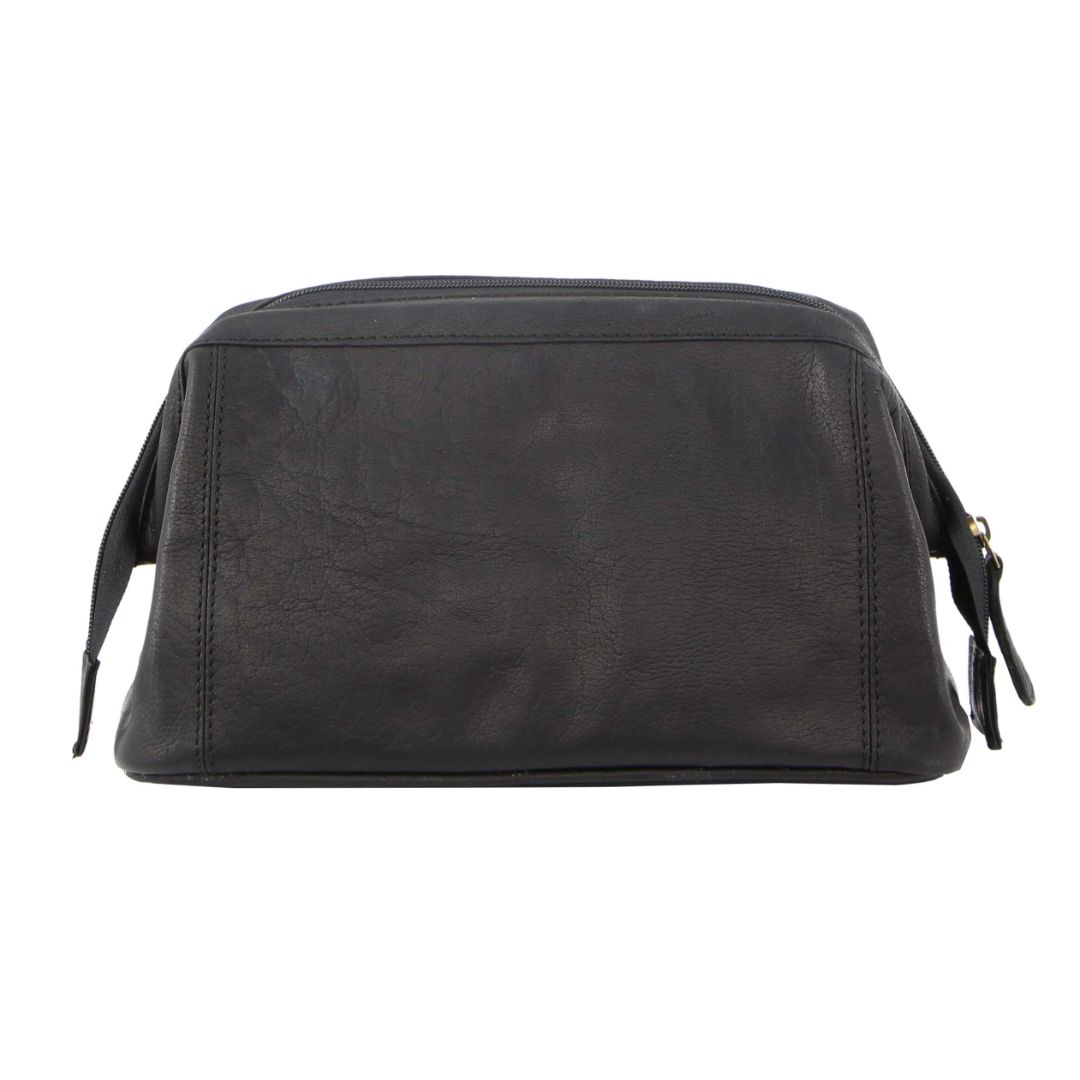 Pierre Cardin Rustic Leather Toiletry Bag