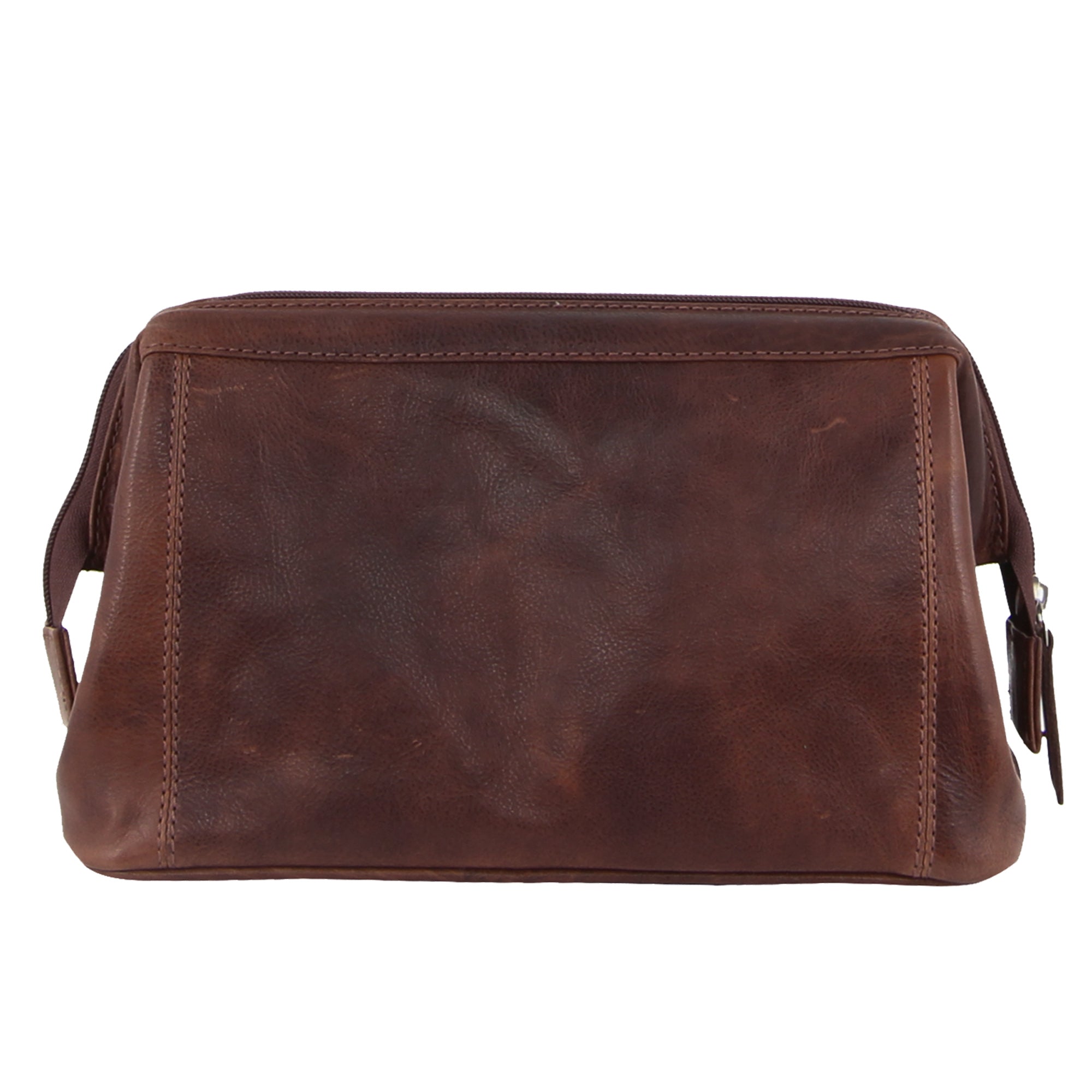Pierre Cardin Rustic Leather Toiletry Bag