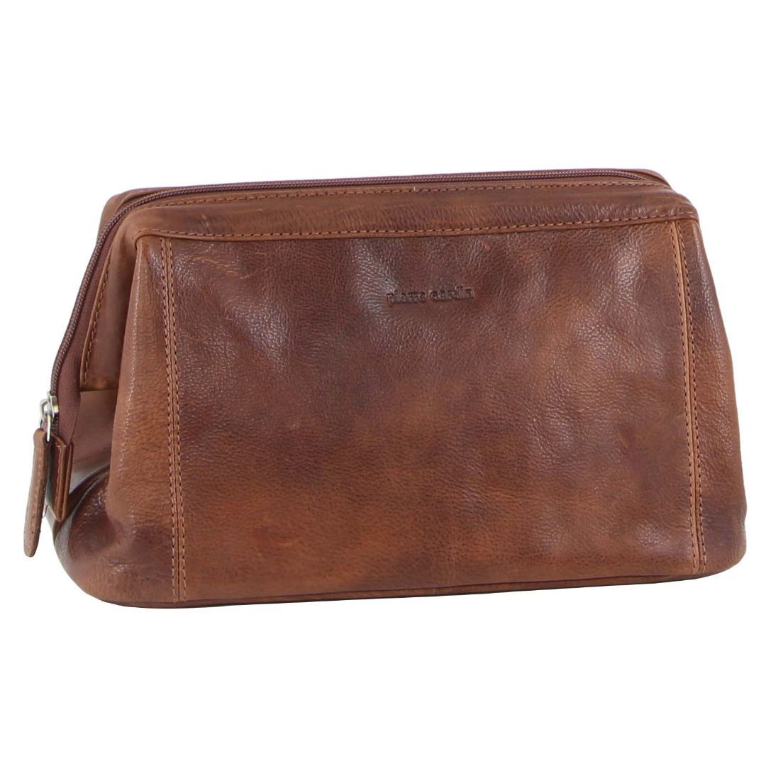 Pierre Cardin Rustic Leather Toiletry Bag