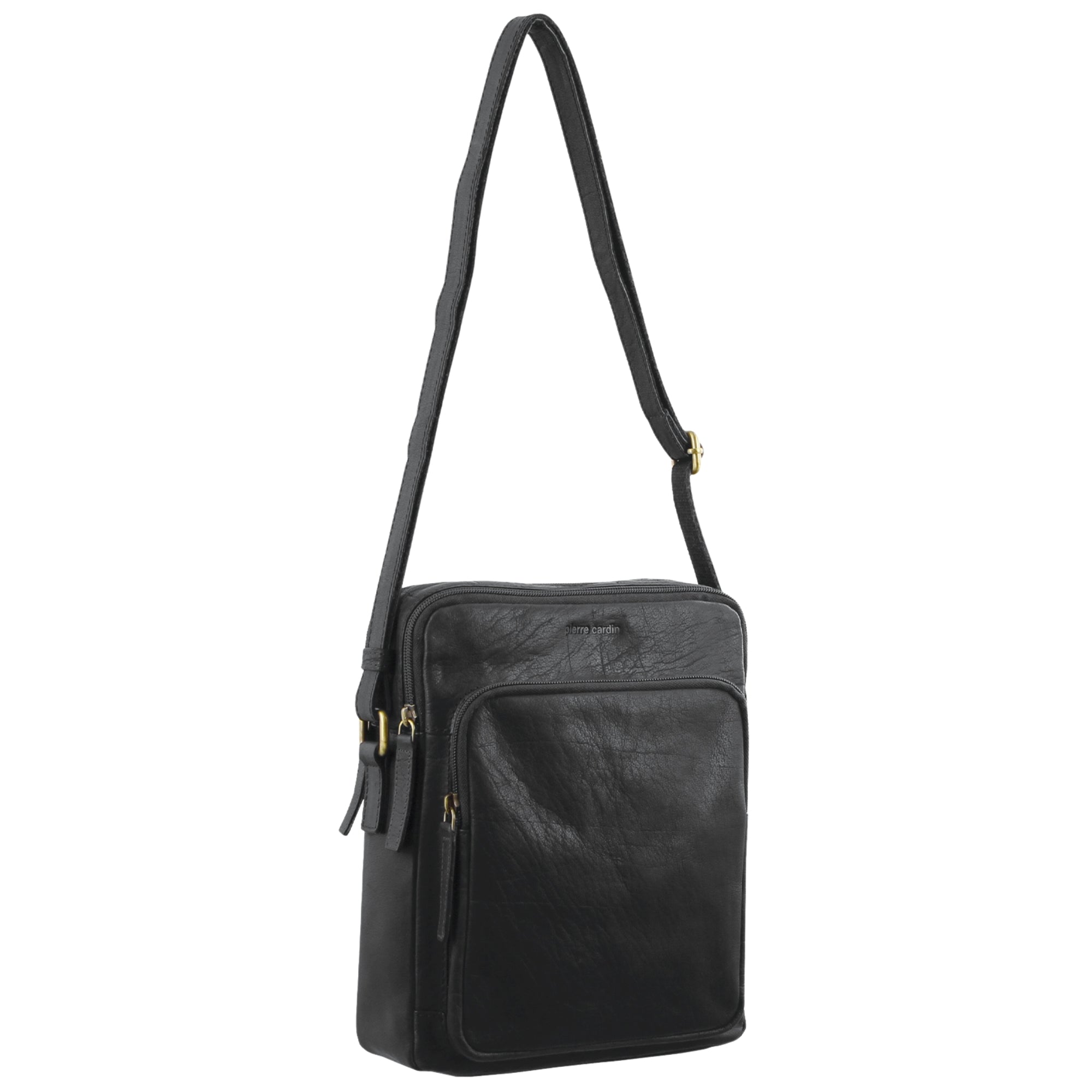 Pierre Cardin Leather Unisex Cross-Body Bag