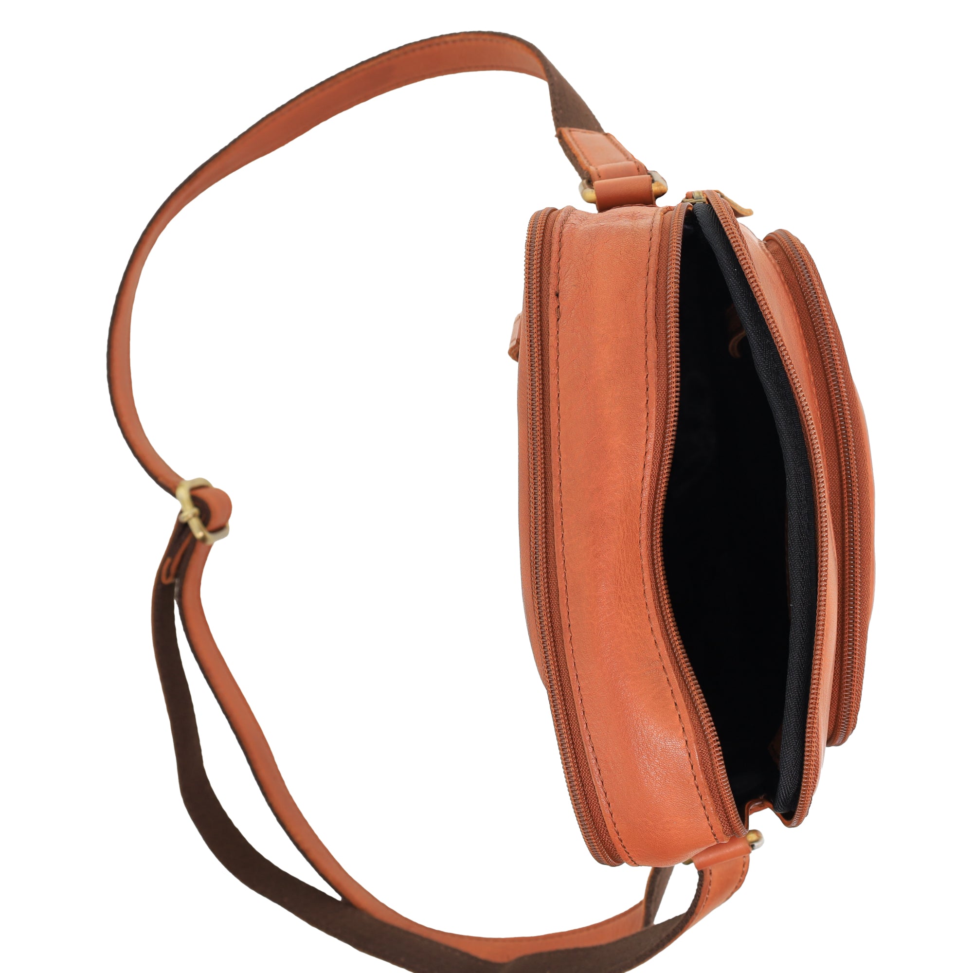 Pierre Cardin Leather Unisex Cross-Body Bag