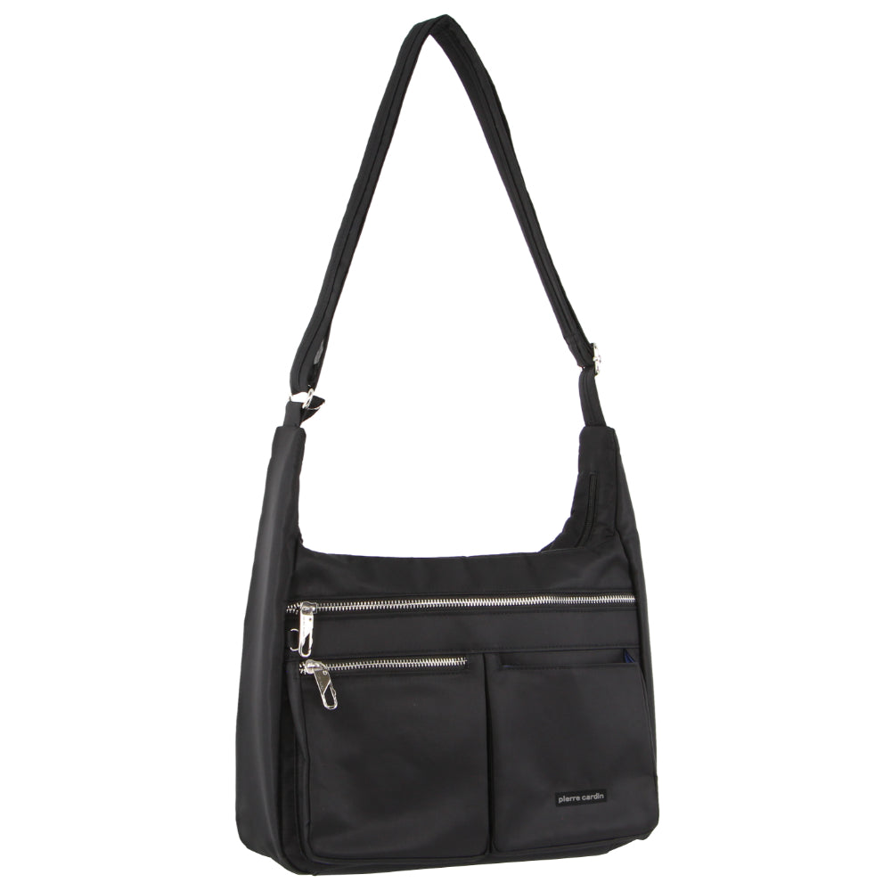 Pierre Cardin Nylon Anti-Theft Cross Body Bag