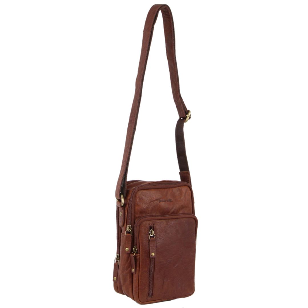 Pierre Cardin Rustic Leather Crossbody Bag