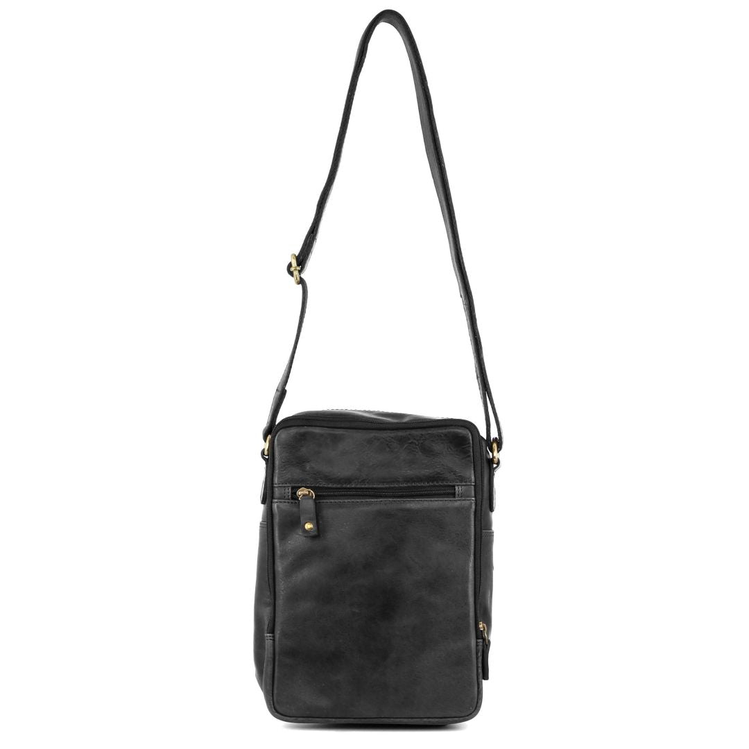 Pierre Cardin Rustic Leather Crossbody Bag