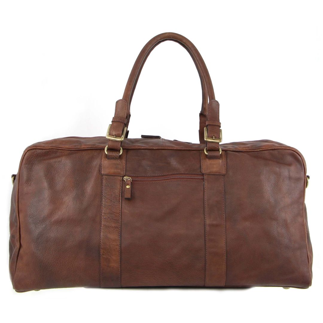 Pierre Cardin Rustic Leather Business/Overnight Bag