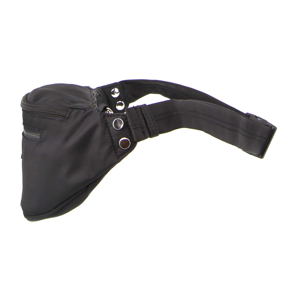 Pierre Cardin Nylon Anti-Theft Waist Bag in Black