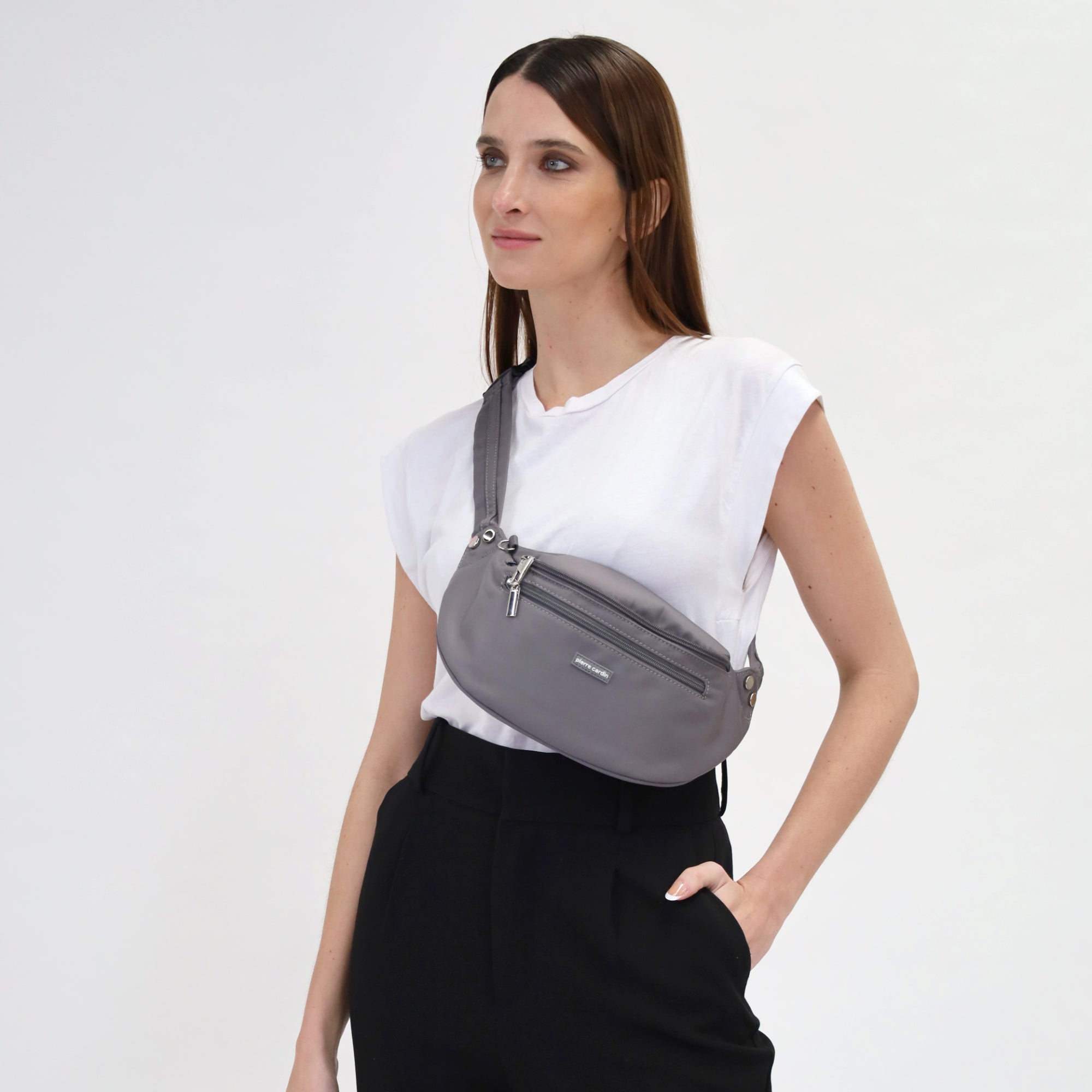 Pierre Cardin Nylon Anti-Theft Waist Bag