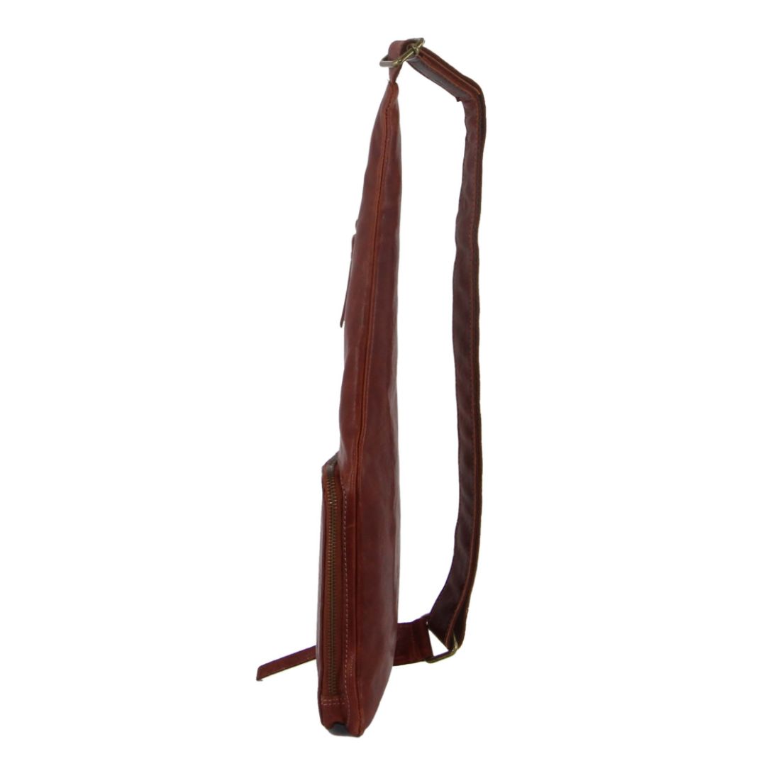 Pierre Cardin Rustic Leather Sling Bag