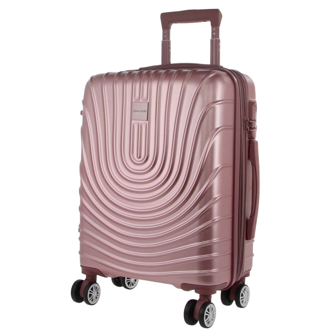 Pierre Cardin Hard Shell 3-Piece Luggage Set in Pink