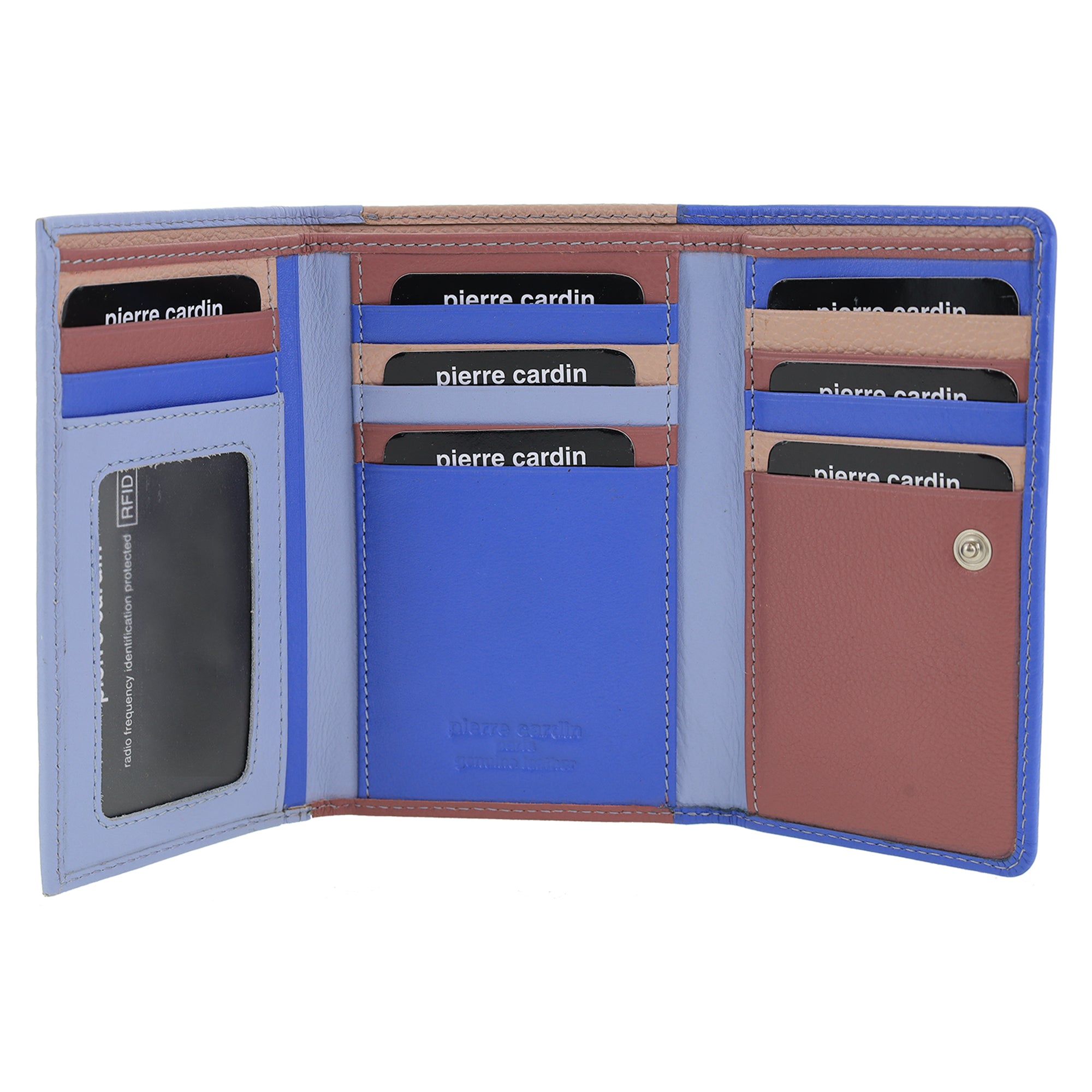 Pierre Cardin MultiColour Leather Ladies Tri-Fold Wallet