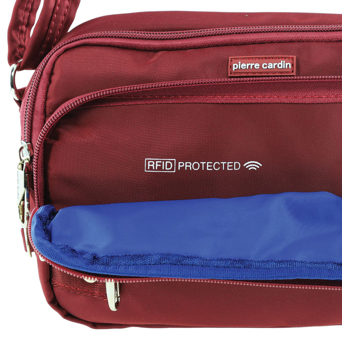 Pierre Cardin Nylon Anti-Theft Cross Body Bag