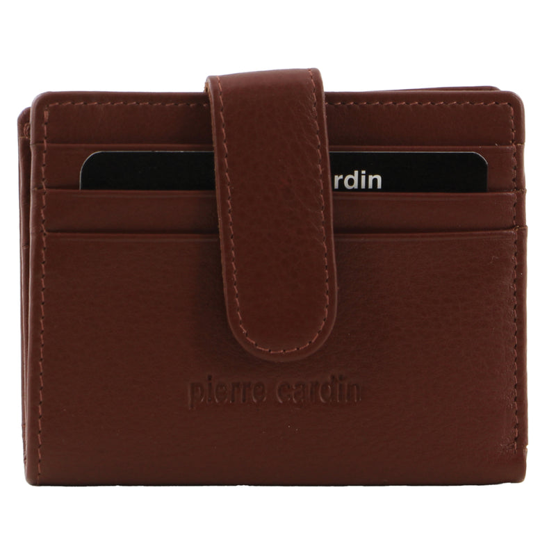 Pierre Cardin Men's Leather  Bi-Fold Card Holder/Wallet in Tan (PC 3308)