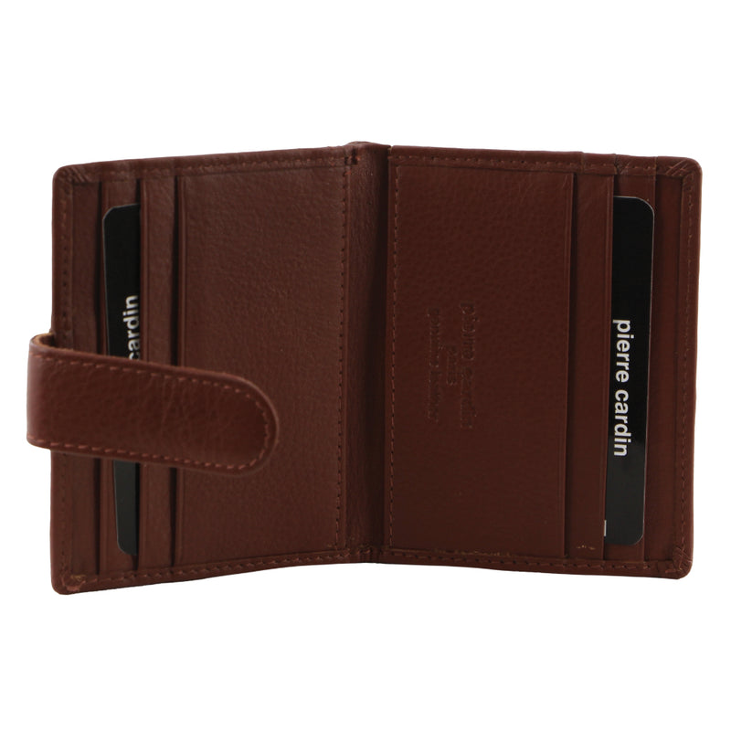 Pierre Cardin Men's Leather  Bi-Fold Card Holder/Wallet in Tan (PC 3308)