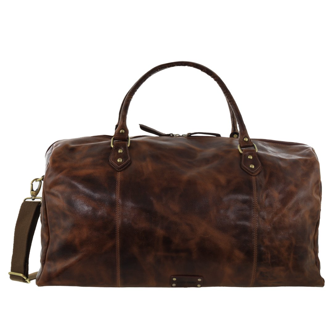 Pierre Cardin Smooth Leather Overnight Bag