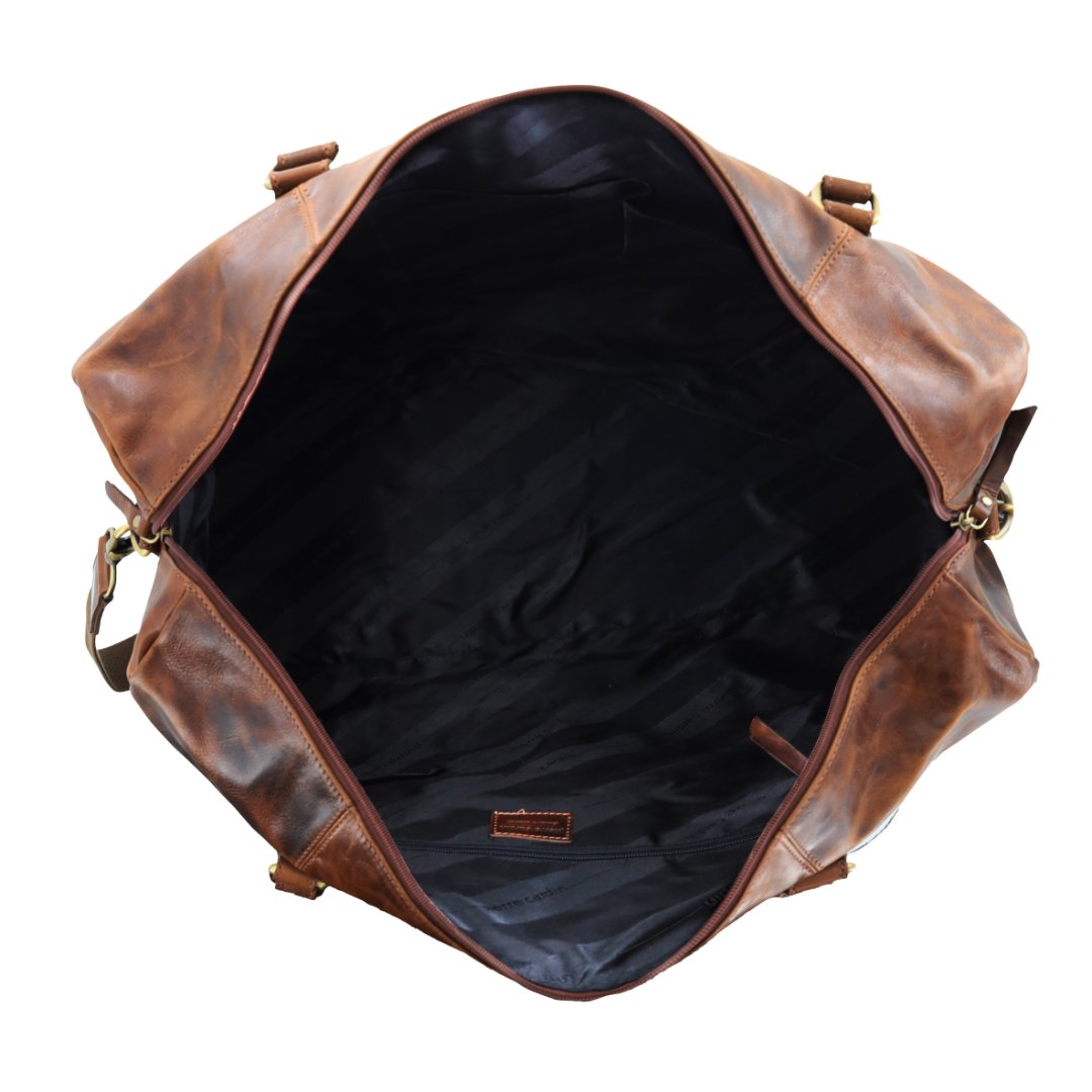 Pierre Cardin Smooth Leather Overnight Bag