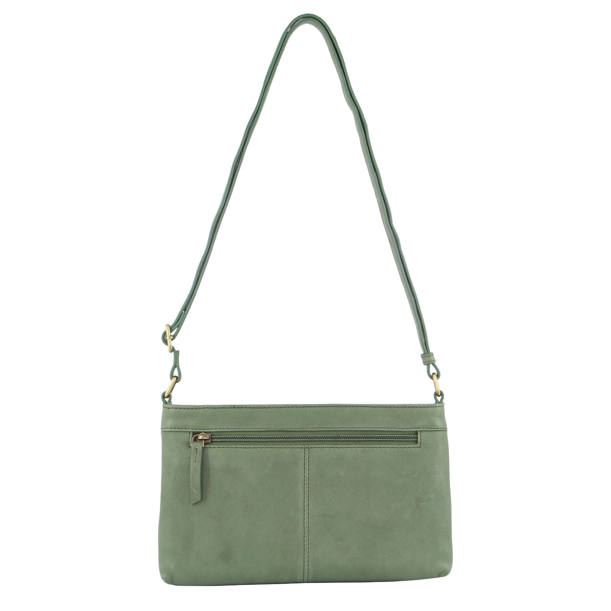 Pierre Cardin Woven Leather Ladies Blazer Bag in Green