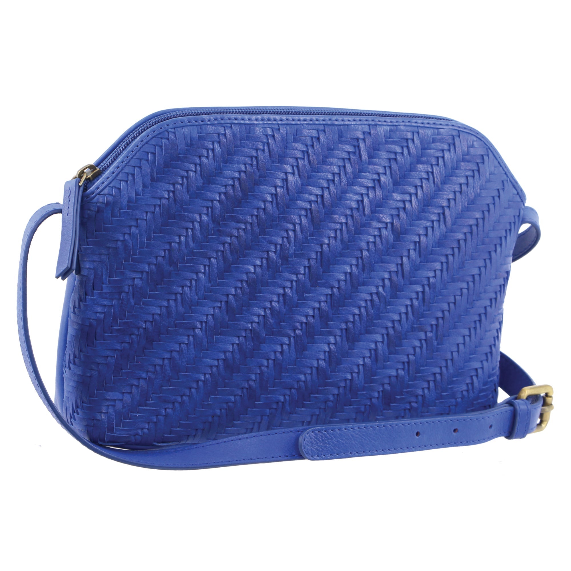 Pierre Cardin Woven Embossed Leather Crossbody Bag