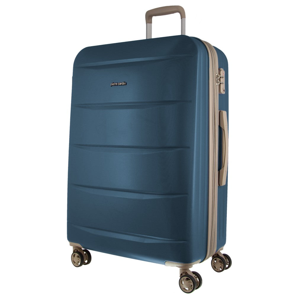 Pierre Cardin 70cm MEDIUM Hard-Shell Suitcase in Blue