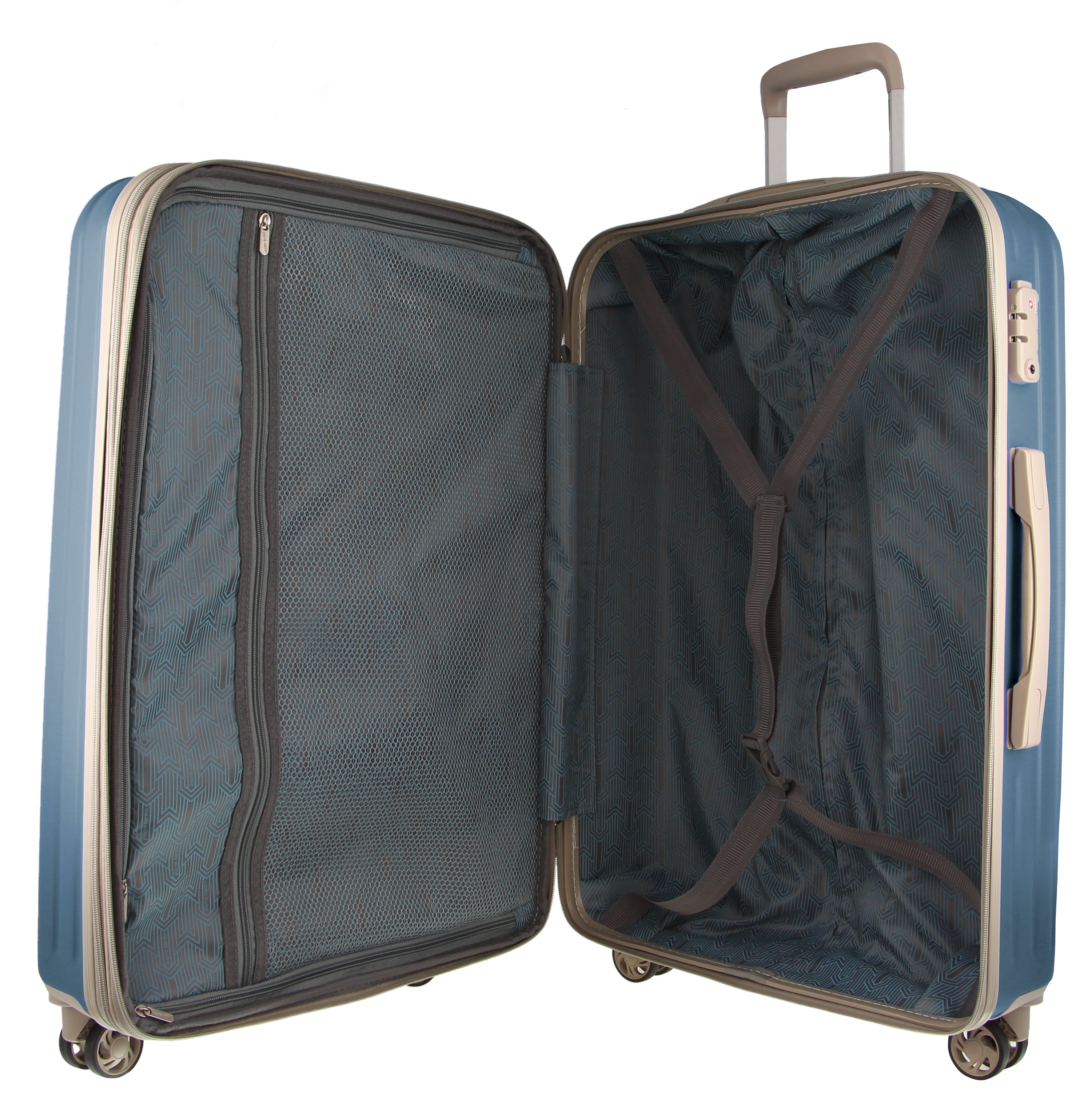Pierre Cardin 70cm MEDIUM Hard-Shell Suitcase in Blue