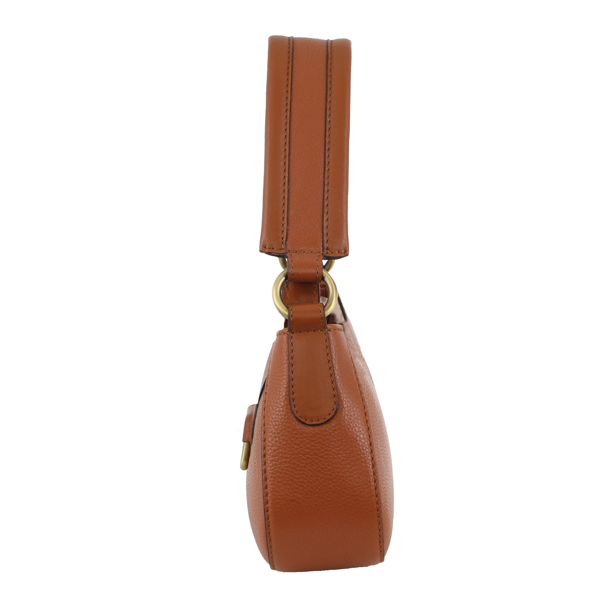 Pierre Cardin Ladies Leather Flap Over Bag in Cognac