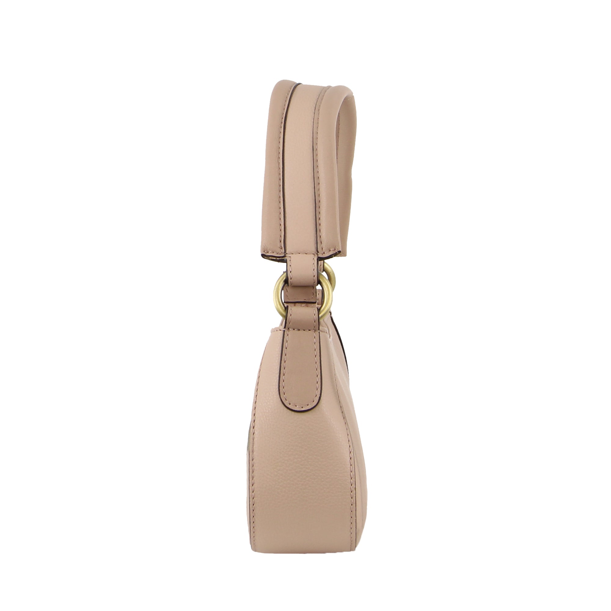 Pierre Cardin Ladies Leather Flap Over Bag in Nude