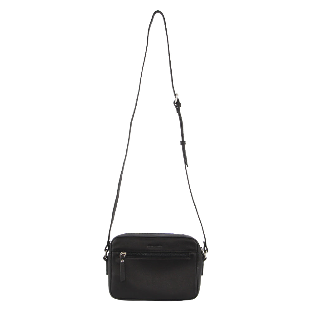 Pierre Cardin Ladies Leather Stitch-design Crossbody Bag