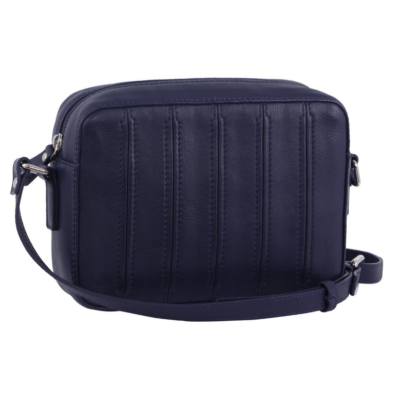 Pierre Cardin Ladies Leather Stitch-design Crossbody Bag