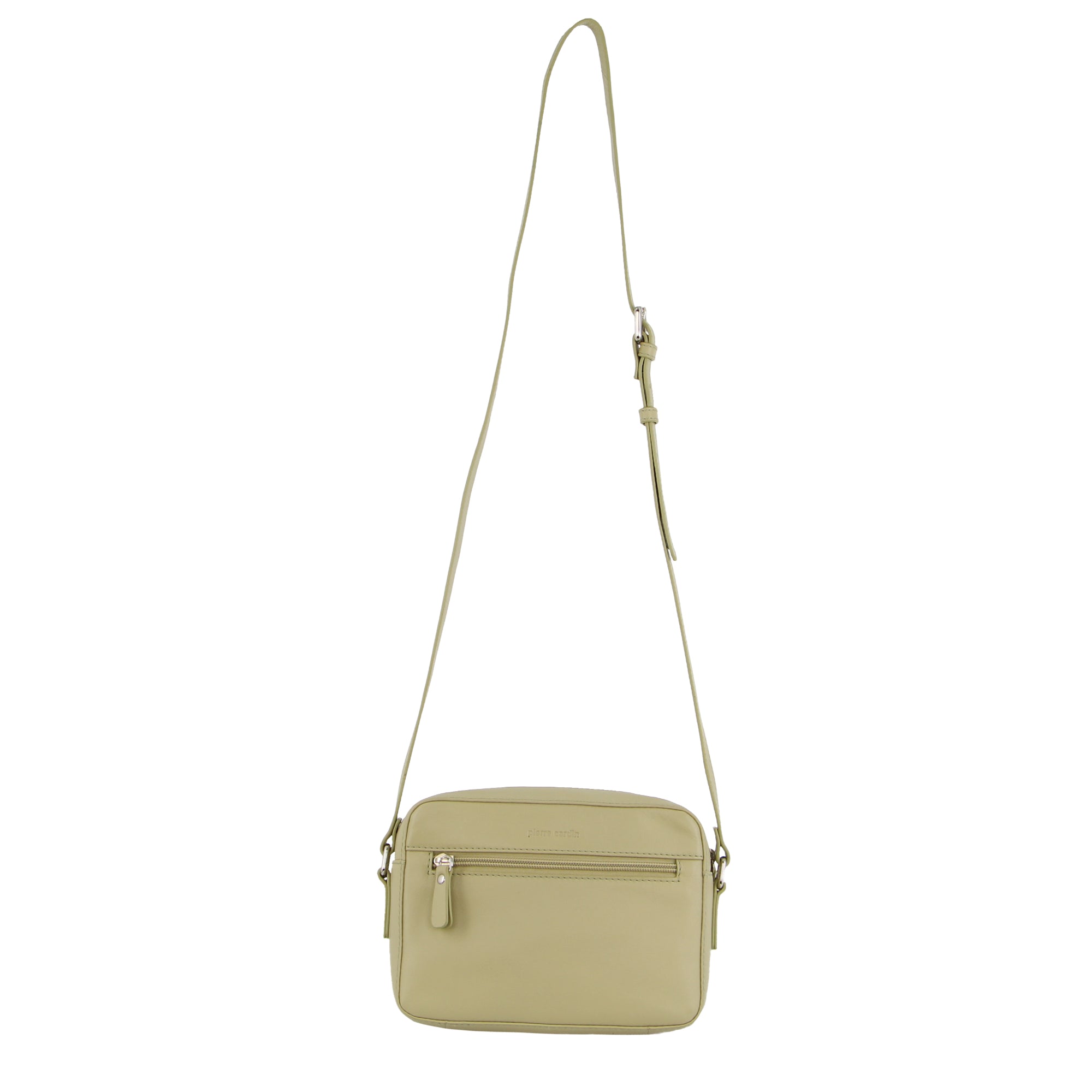 Pierre Cardin Ladies Leather Stitch-design Crossbody Bag