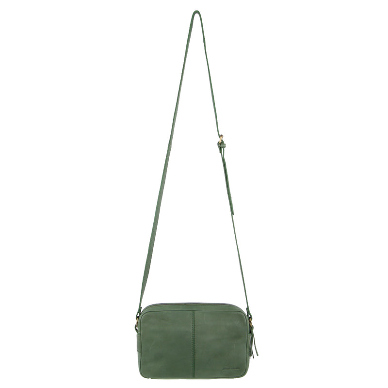 Pierre Cardin Ladies Leather Double Zip Bag