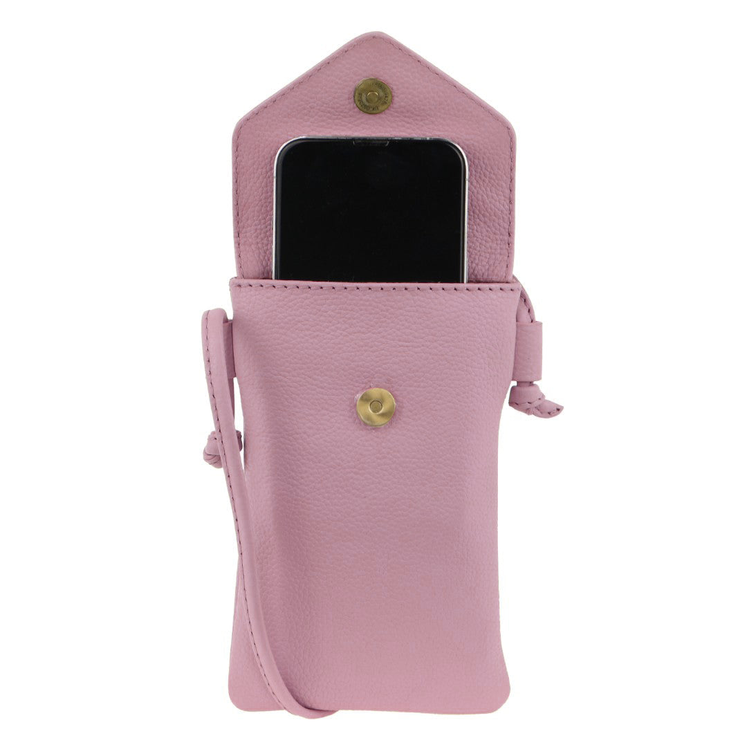 Pierre Cardin Ladies Leather Phone Bag in Pink