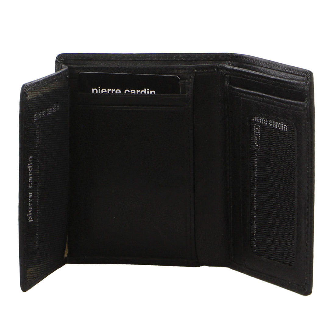 Pierre Cardin Men's Leather Tri-Fold Wallet