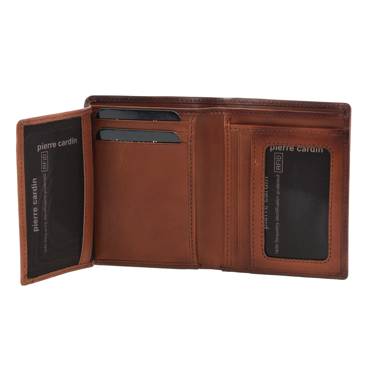 Pierre Cardin Men's Leather Tri-Fold Wallet