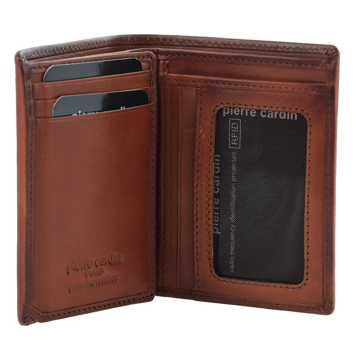 Pierre Cardin Men's Leather Tri-Fold Wallet