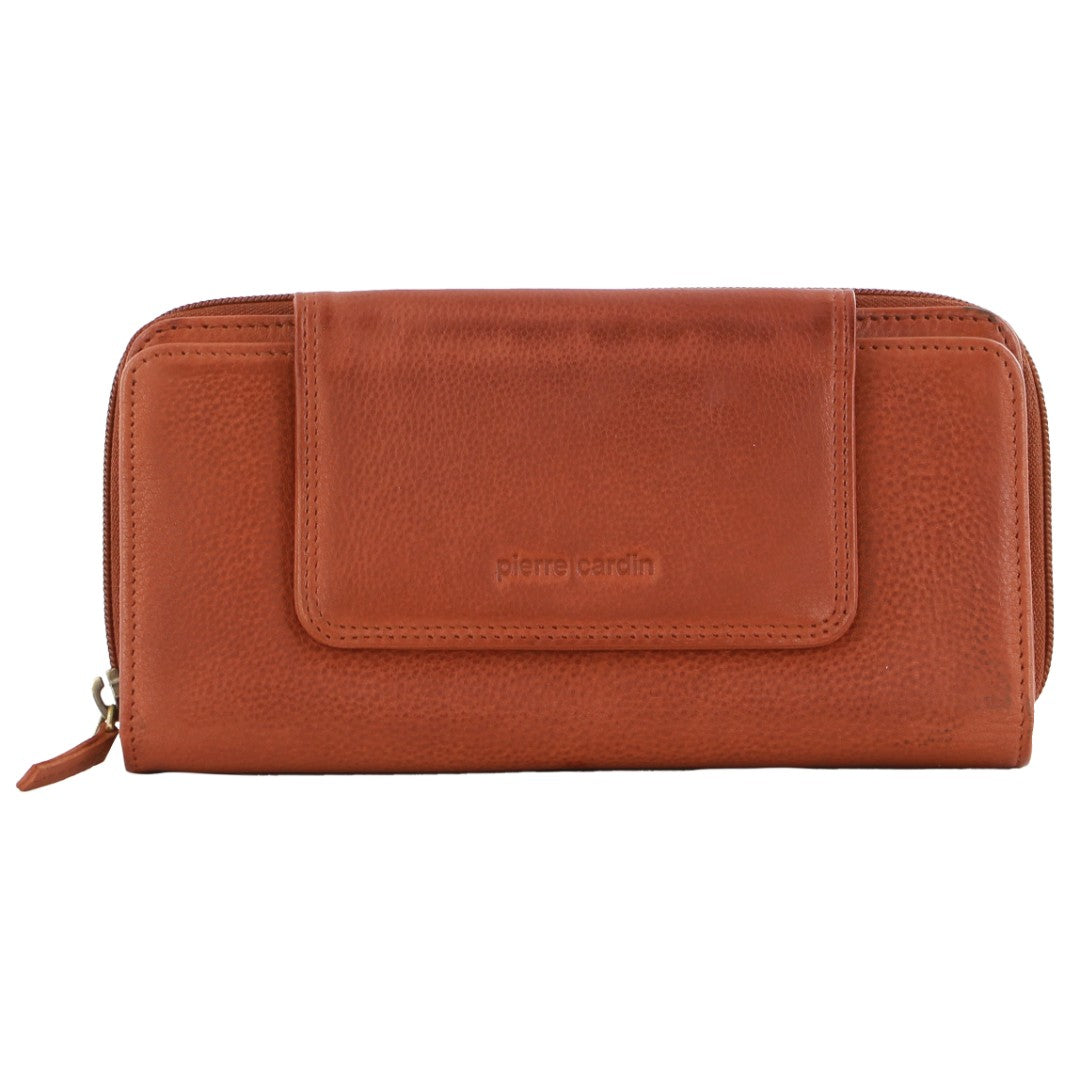 Pierre Cardin Women's Leather Bi-Fold Tab Wallet