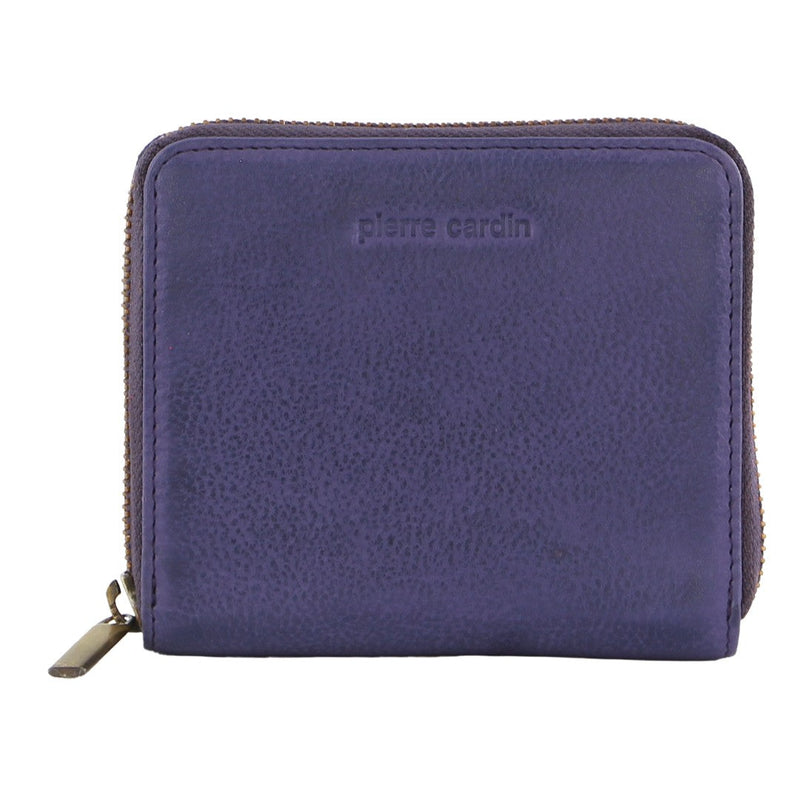 Pierre Cardin Women's Leather Zip around wallet
