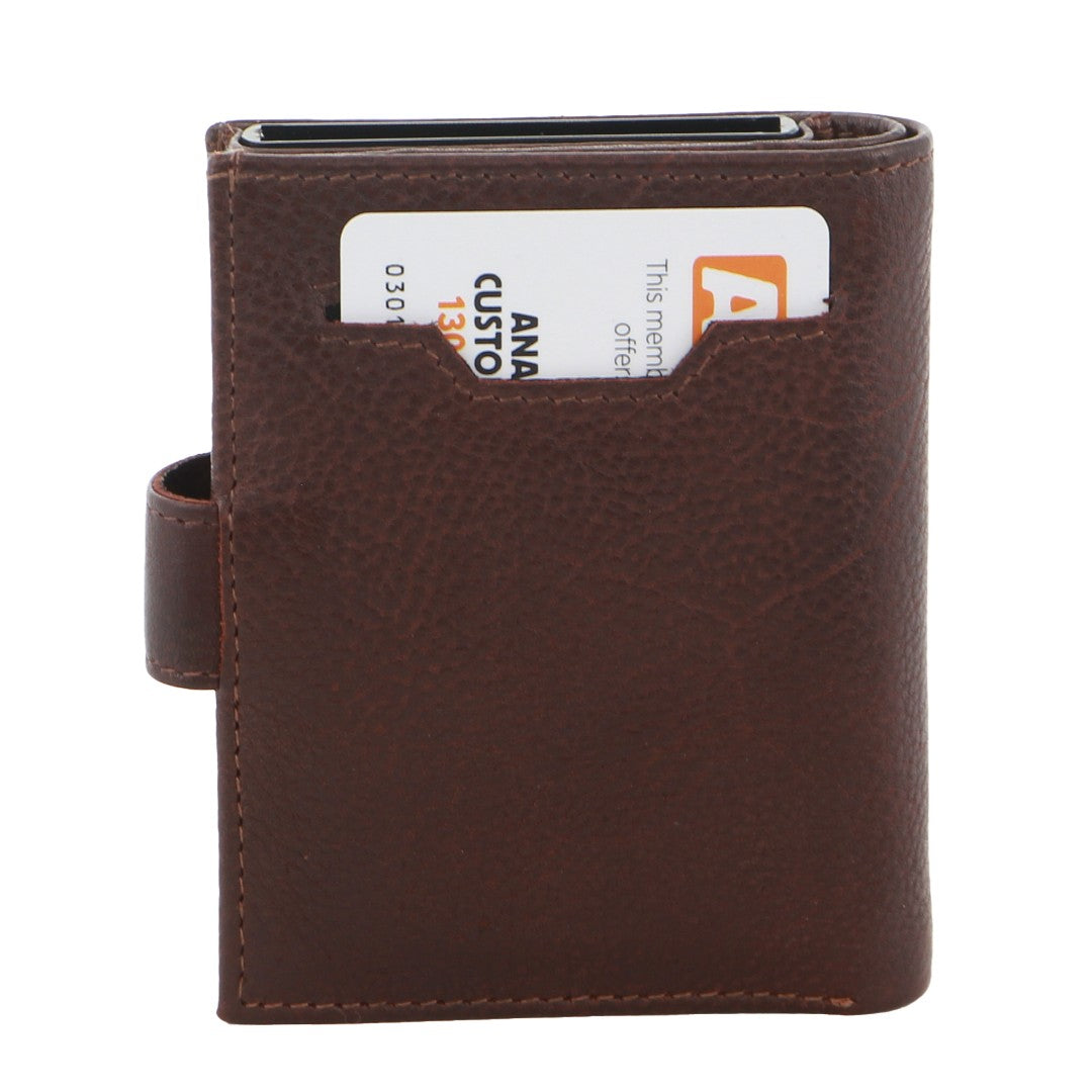 Pierre Cardin Leather Smart Slide Card Holder Tab Wallet