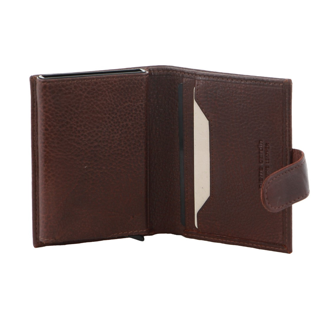 Pierre Cardin Leather Smart Slide Card Holder Tab Wallet