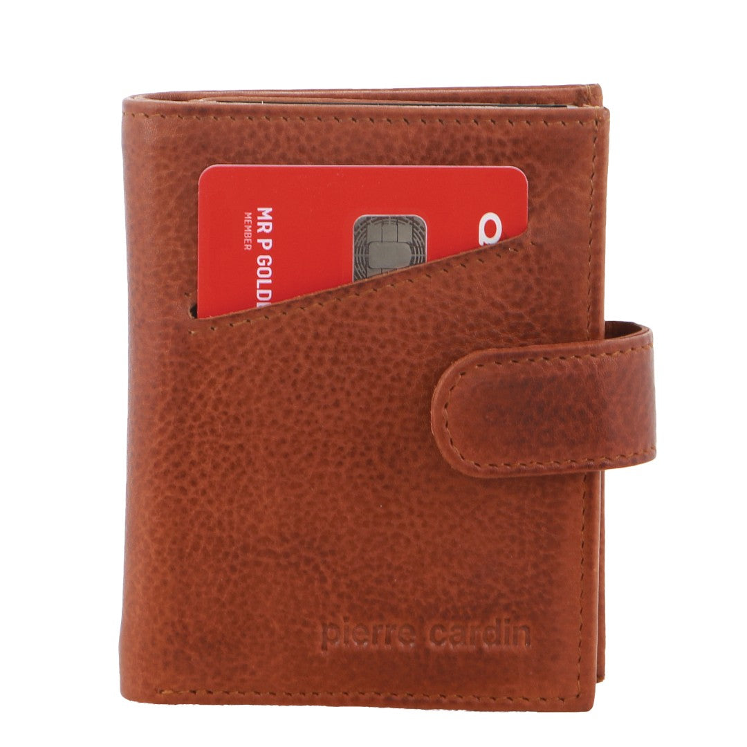 Pierre Cardin Leather Smart Slide Card Holder Tab Wallet