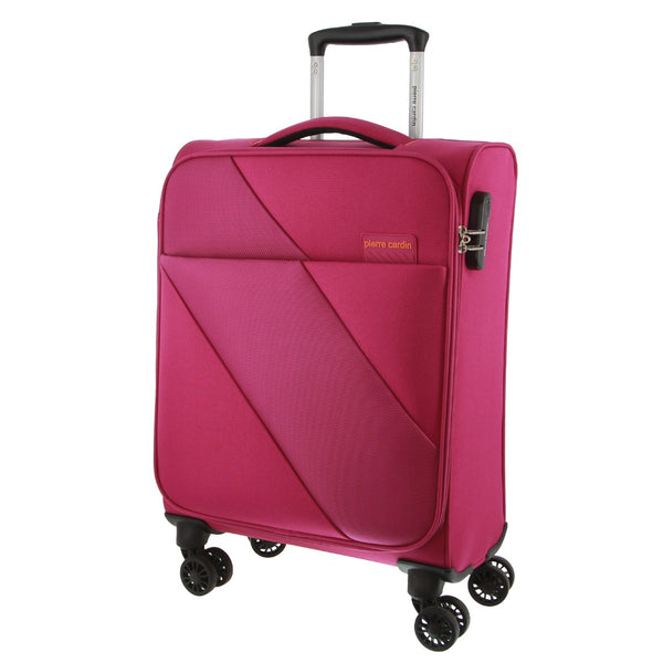 Pierre Cardin 55cm CABIN Soft-Shell Suitcase in Pink (PC 3645C PINK)